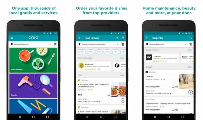 Areo, Layanan Antar Makanan Milik Google