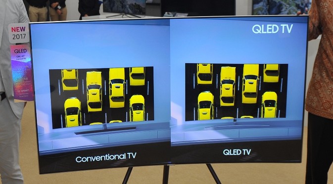 Perbedaan QLED TV dan TV biasa source Samsung