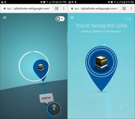 Menemukan kiblat dengan Qibla Finder Technologue.id Ulwan Fakhri