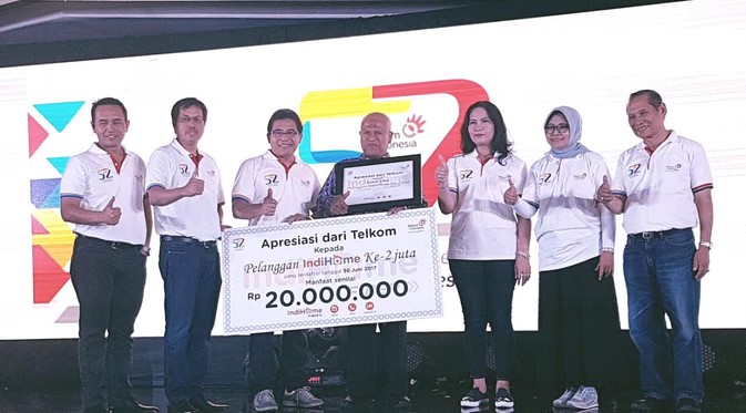 Enaknya, Telkom Hadiahkan Rp20 Juta ke Pelanggan IndiHome ke-2 Juta