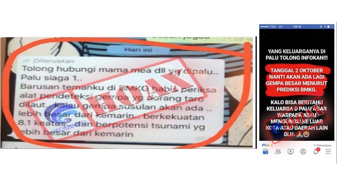 7 Hoax yang Selimuti Bencana Sulteng, Jangan Kemakan Isu!