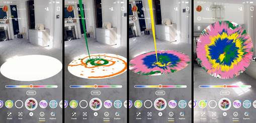 lens spin art