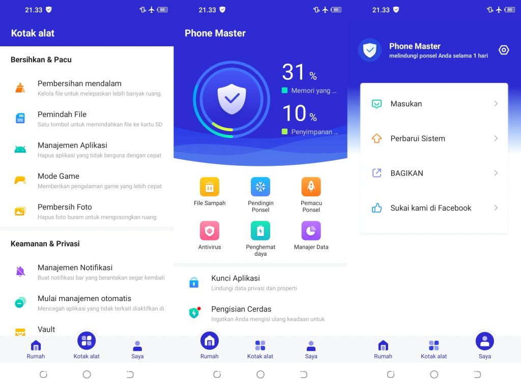 Aplikasi Phone Master Tecno Spark 7 Pro