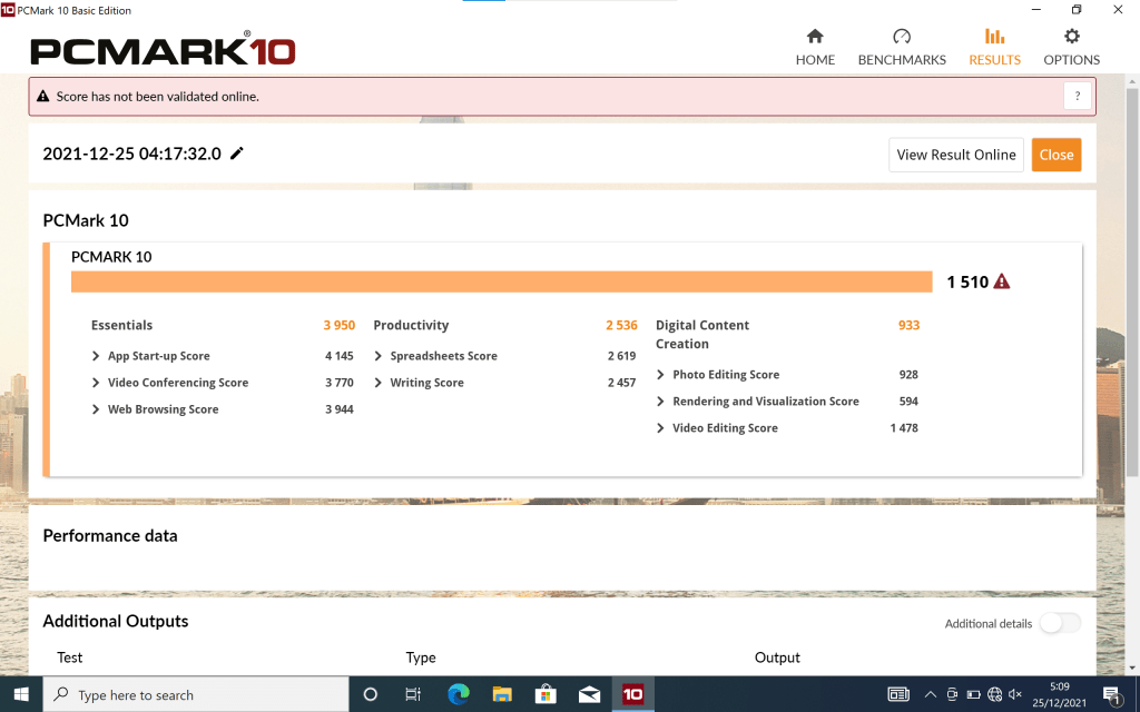 PCMark 10 Axioo MyBook 14F