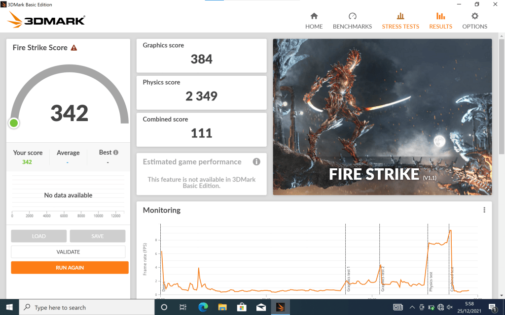3DMark Axioo MyBook 14F