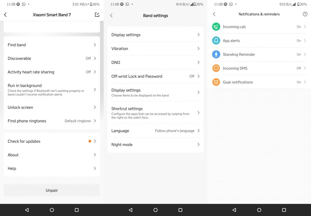 Tampilan Aplikasi Zepp Life Xiaomi Smart Band 7