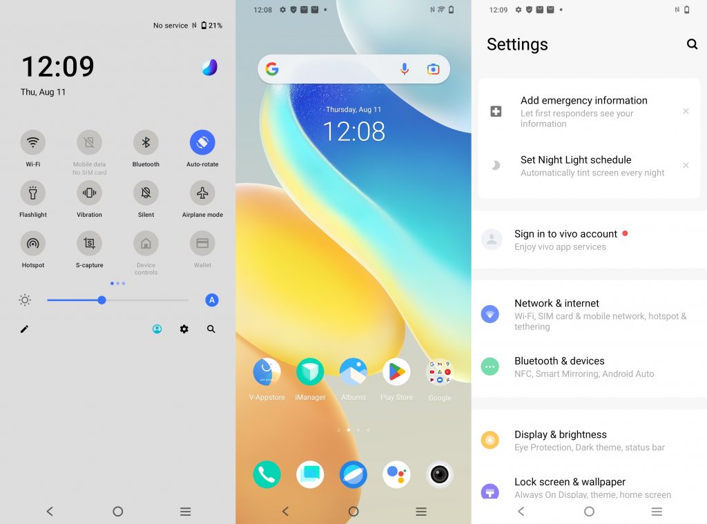 Antarmuka vivo X80 Pro