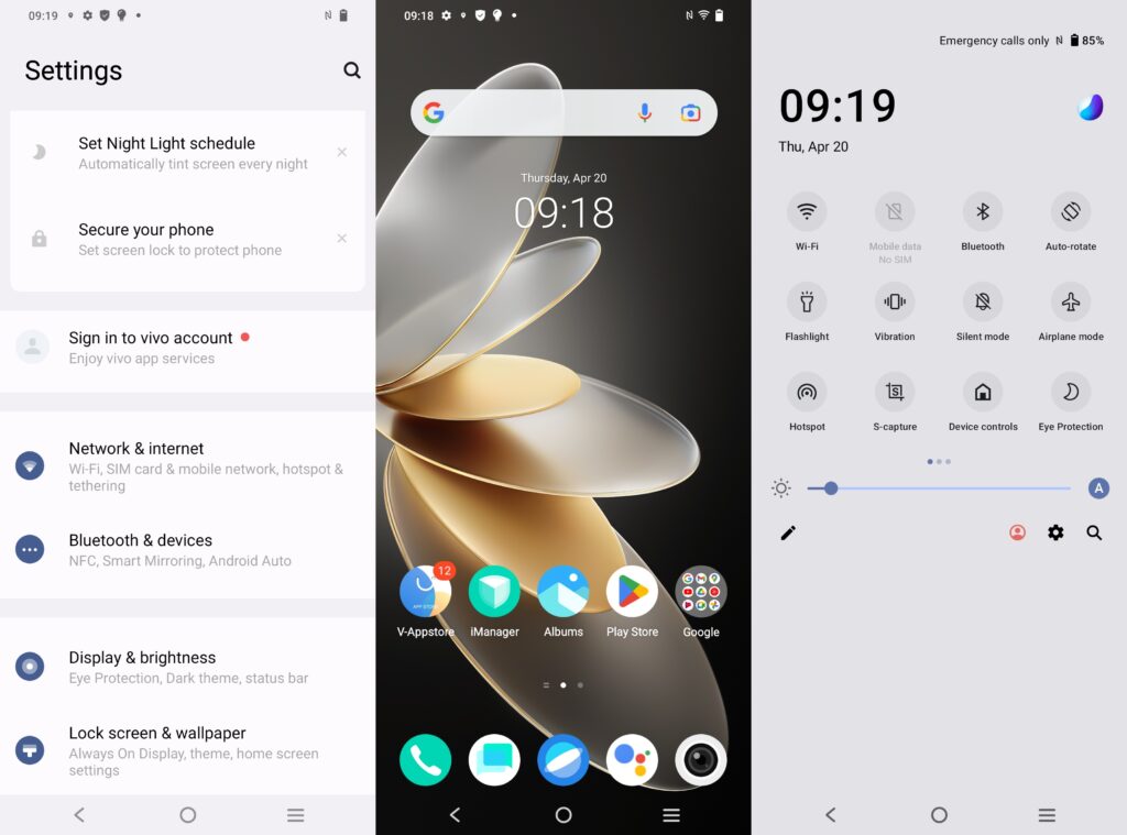 Antarmuka vivo V27