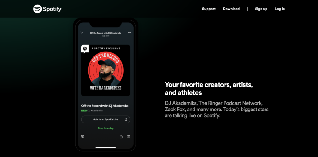 Spotify Live The voices you love. Live in conversation. 1024x506