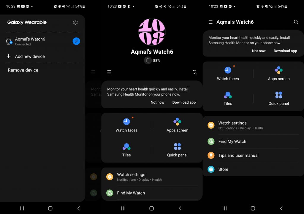 Aplikasi Samsung Wearable untuk Samsung Galaxy Watch6