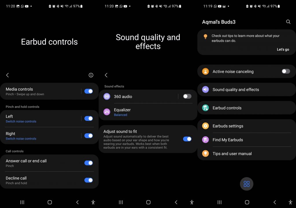 Tampilan Aplikasi Samsung Wearable Android