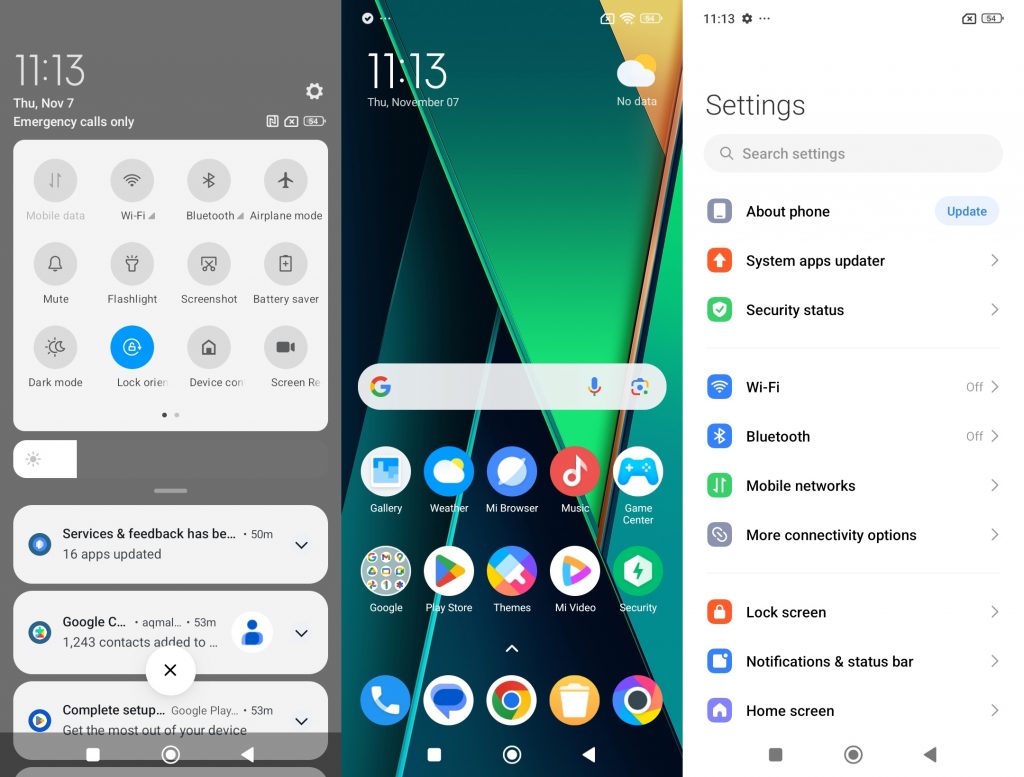UI Interface Poco C75