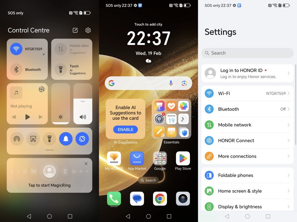 User Interface Honor Magic V3