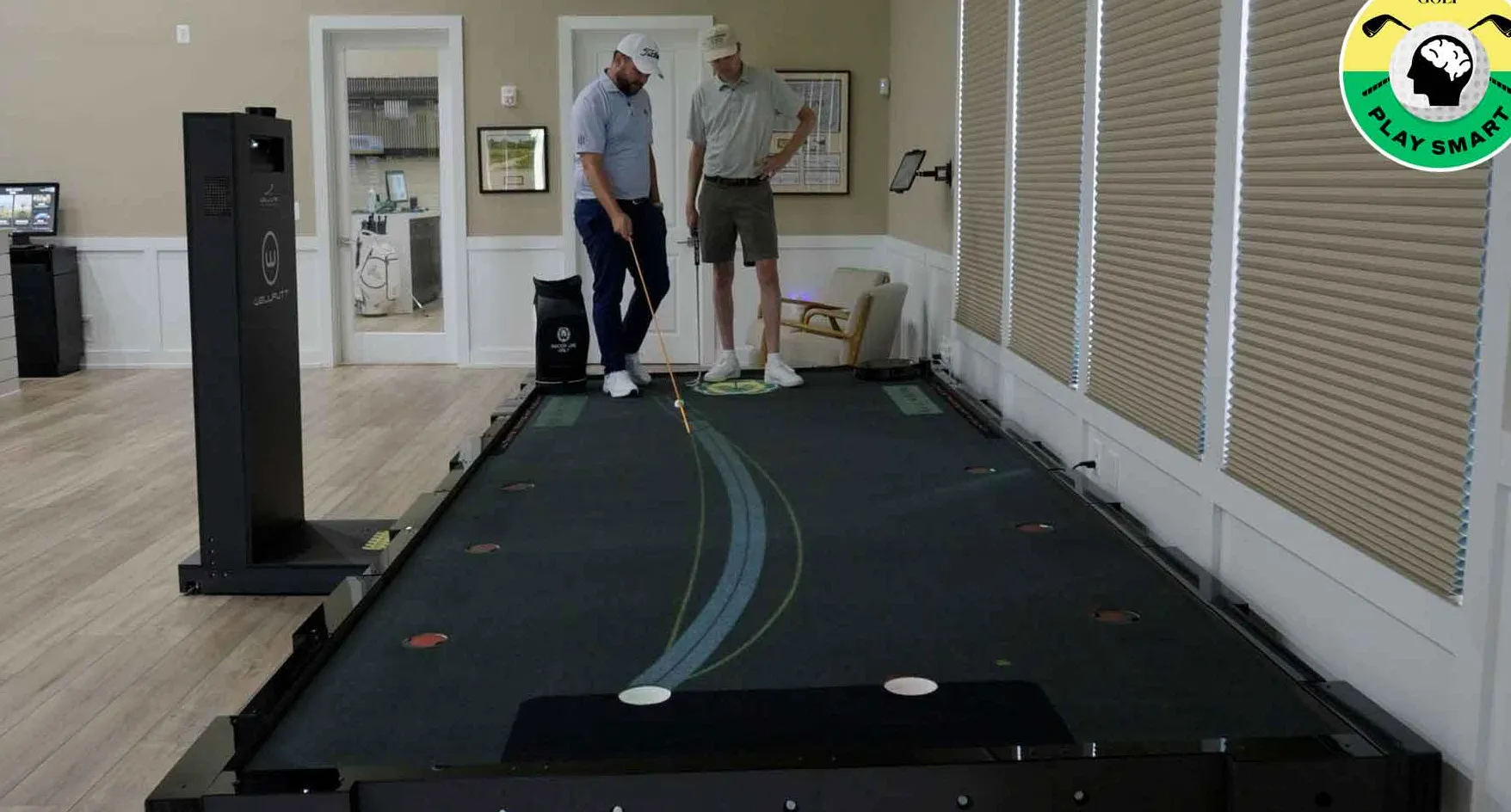 kelan mcdonagh shows zephyr melton the line on left-to-right putt