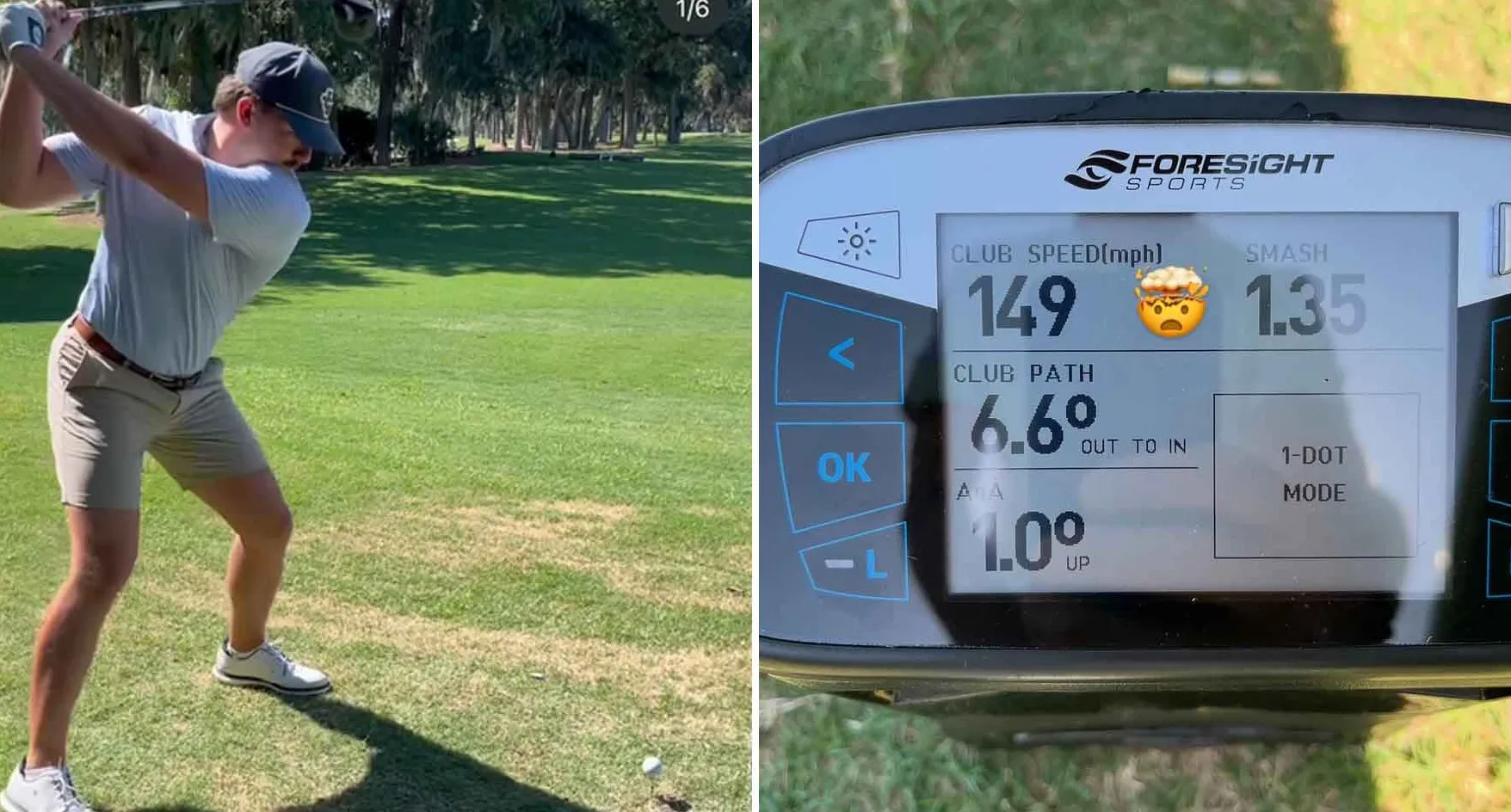 golfer jackson eells swings golf club