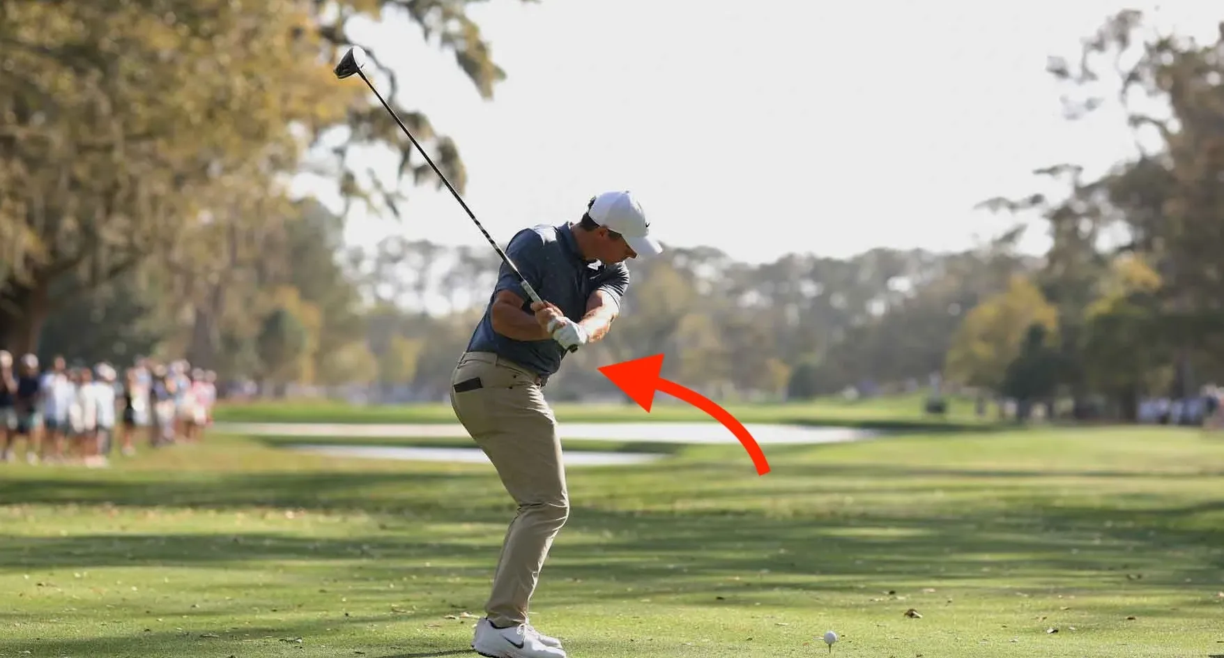 Rory McIlroy hitting his driver