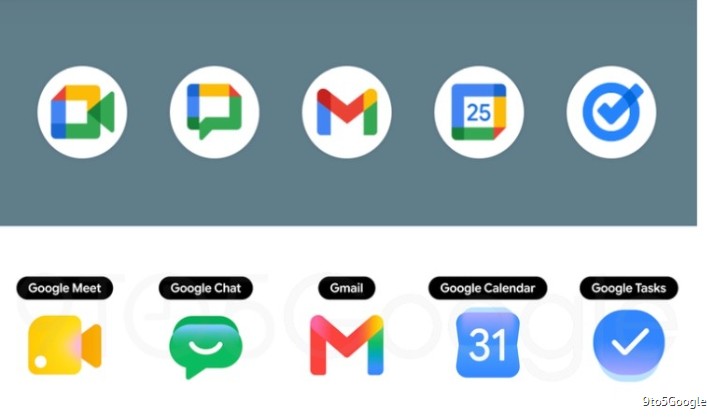 Google Gulirkan Desain Ikon Baru untuk Gmail, Drive, hingga Calender