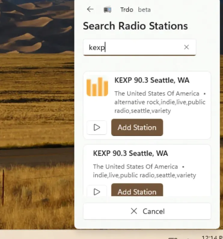 Trdo, Aplikasi Radio Online Gratis untuk Pengguna Windows