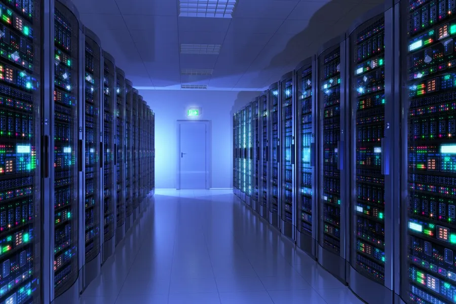 Servers in a data center.