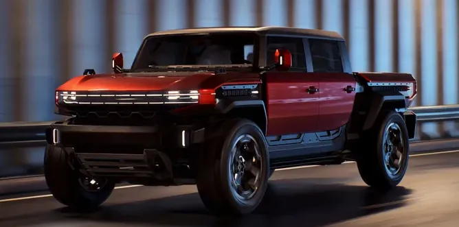 GMC Hummer X Truck Concept tampak samping