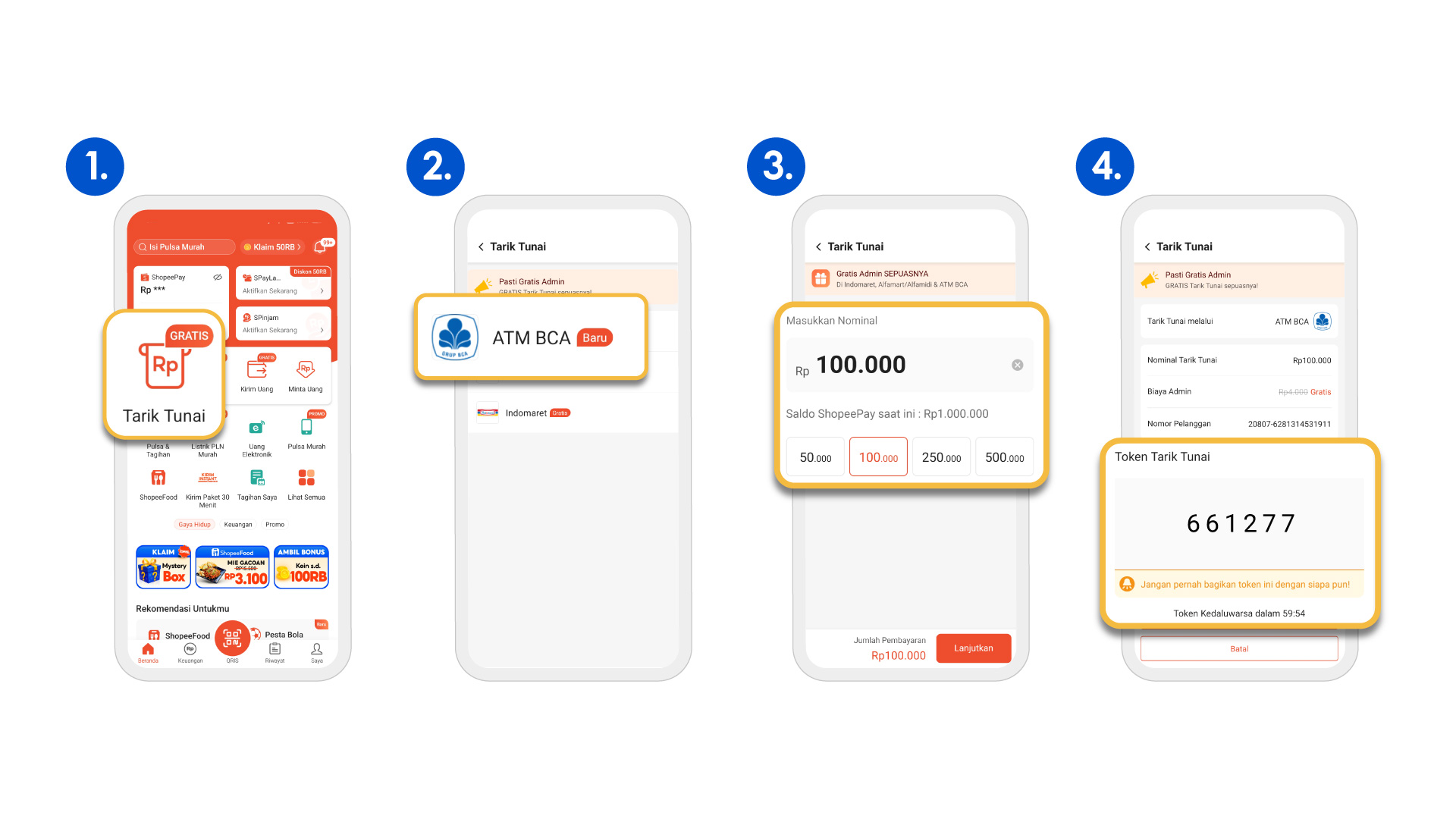 ShopeePay Hadirkan Tarik Tunai Tanpa Kartu di ATM BCA