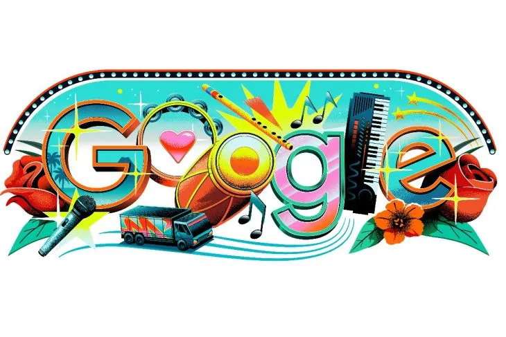 Google Doodle bertema dangdut untuk Hari Musik Dunia