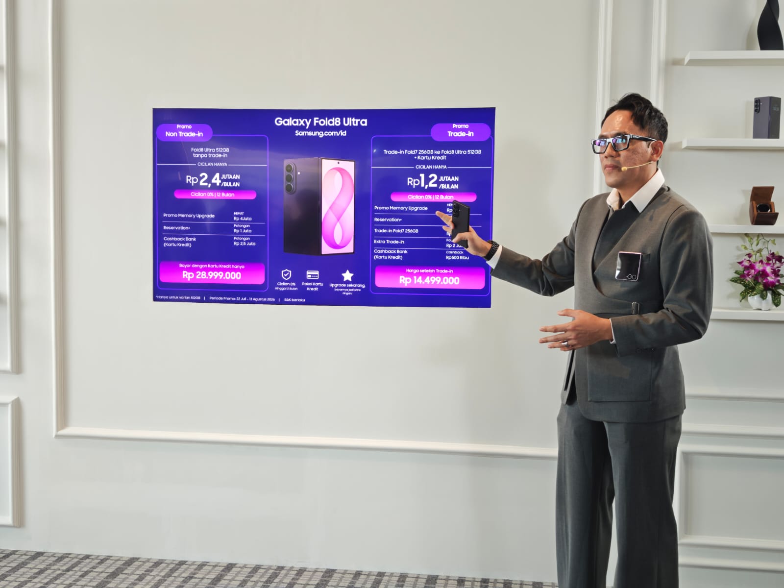 Content image for article: Samsung dan Telkomsel Bundling Galaxy Z Fold8 Cicilan Rp8