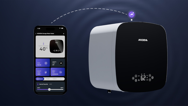2 Konektivitas MODENA Seamless App memaksimalkan efisiensi energi water heater