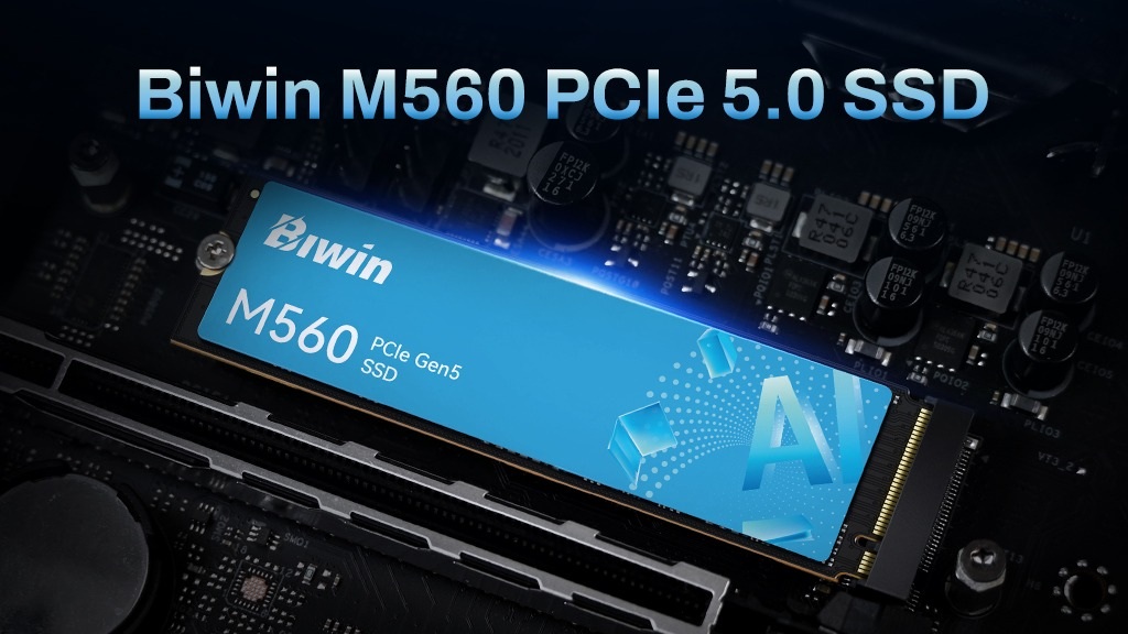 Biwin SSD M560 PCIe 5.0 Tawarkan Kecepatan Hingga 11.000 MB/s untuk Gaming dan AI