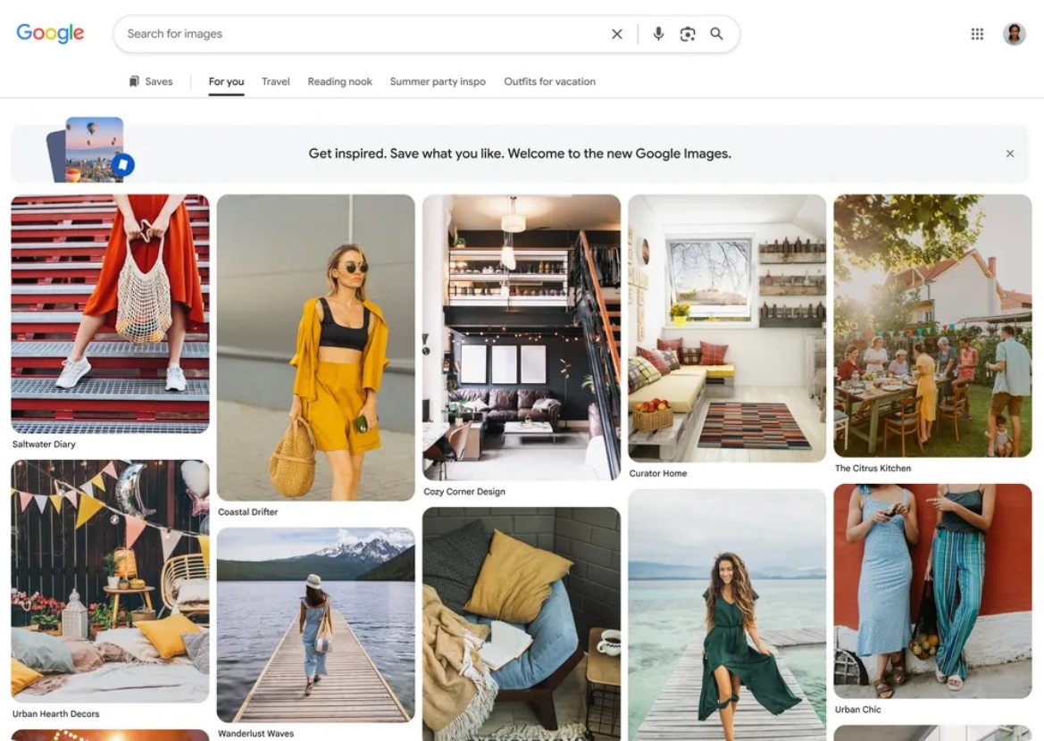 Rayakan 25 Tahun, Google Images Kenalkan Fitur Baru Mirip Pinterest