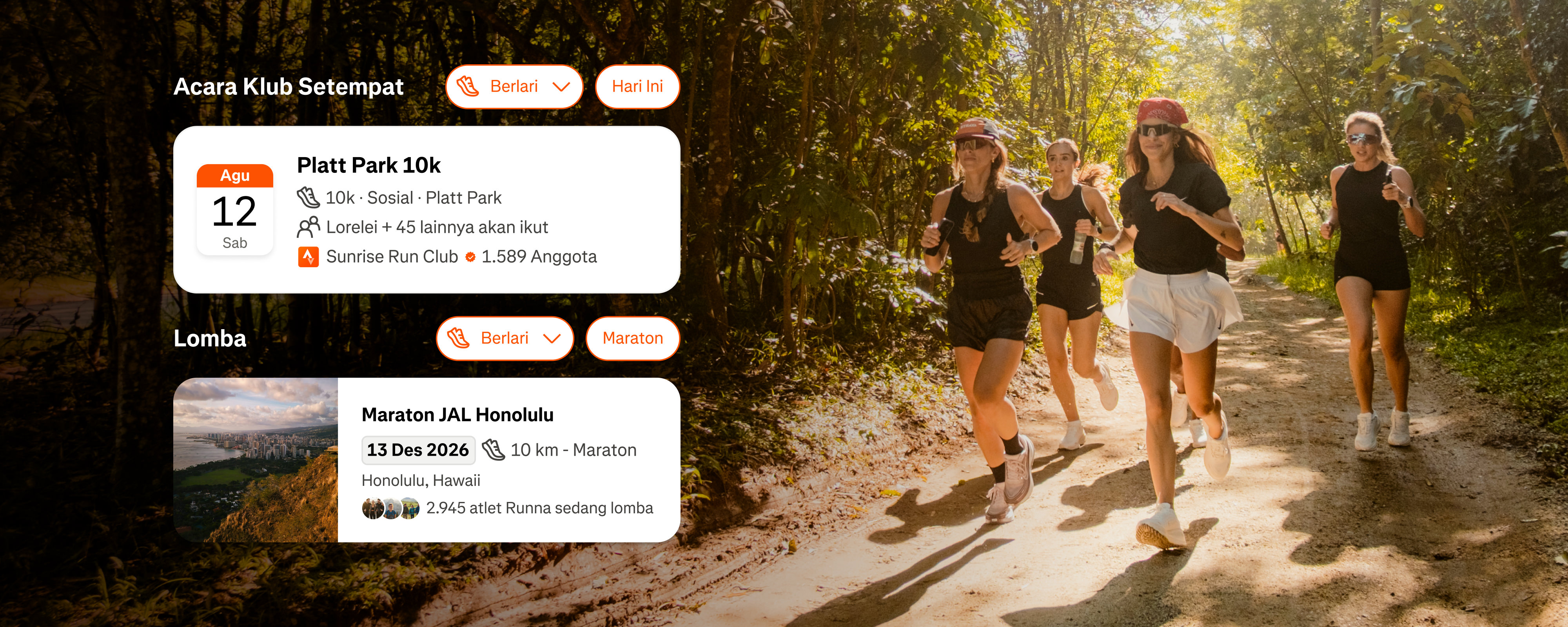 Strava Hadirkan Fitur Acara dan Integrasi Race untuk Komunitas Pelari