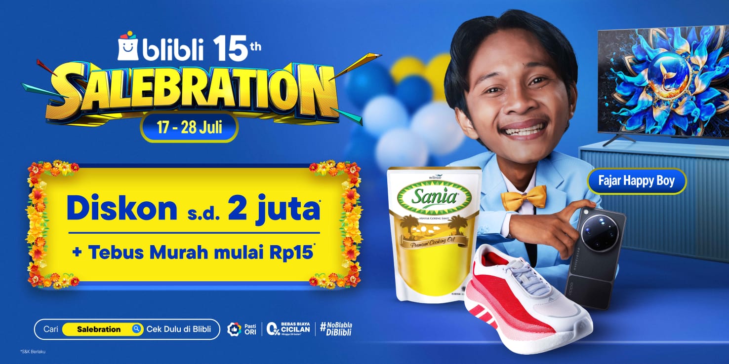 Blibli Rayakan 15 Tahun dengan Salebration, Banyak Promo Menarik