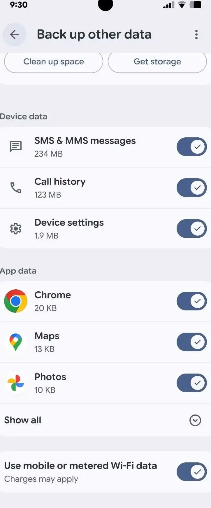 Ilustrasi pengaturan backup data di perangkat Android