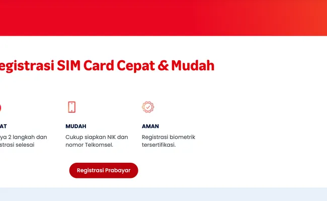 Registrasi Kartu SIM Telkomsel Wajib Face Recognition Mulai Juli 2026