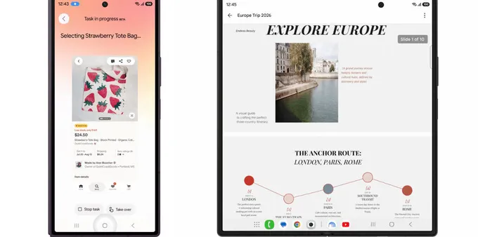 Google AI dan Gemini Notebook Hadir di Samsung Galaxy Z Fold8