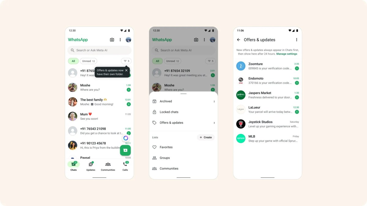 WhatsApp Uji Folder Baru untuk Pindahkan Pesan dari Bisnis Secara Otomatis