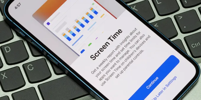 The Screen Time welcome screen on an iPhone.