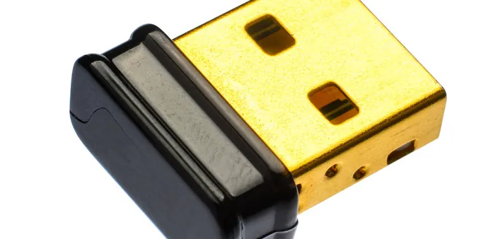 Image of a Bluetooth USB adapter.