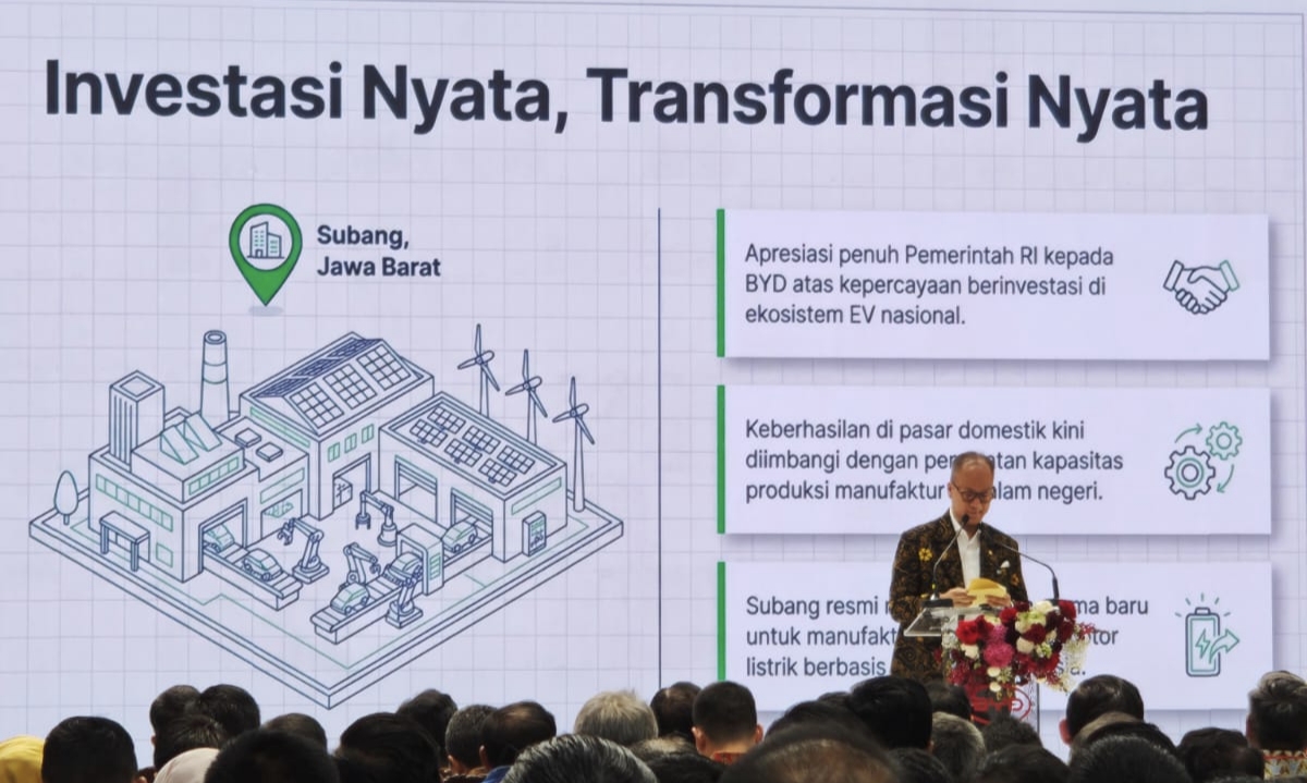 Pabrik BYD Subang Resmi Beroperasi, Investasi Capai Rp16 Triliun