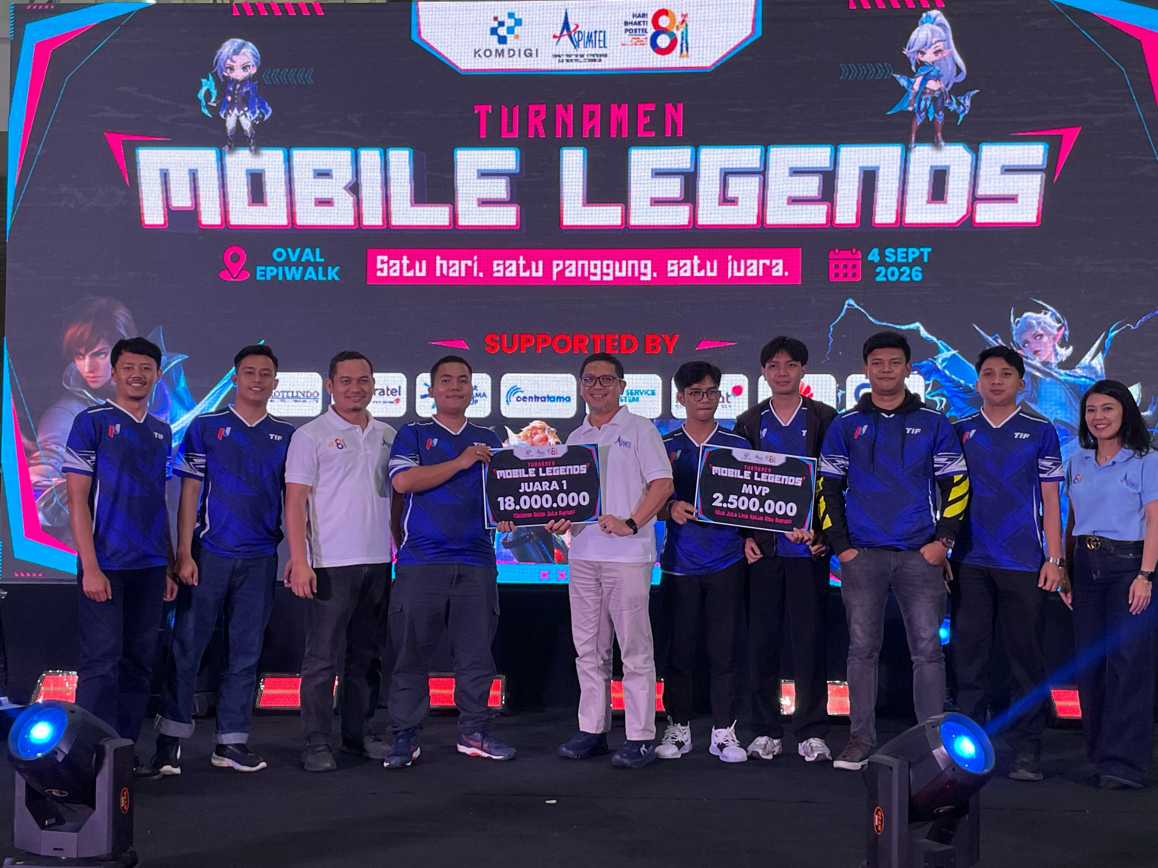 ASPIMTEL Gelar Turnamen Esports Mobile Legends Perdana Hari Bhakti Postel ke-81