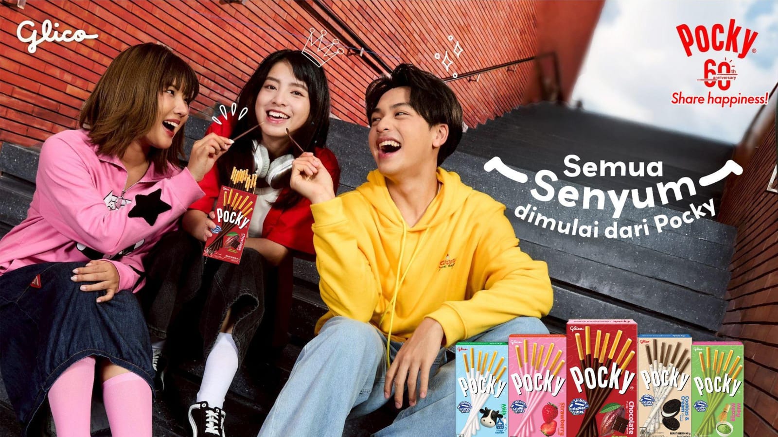 Pocky Rayakan 60 Tahun dengan Kampanye Semua Senyum