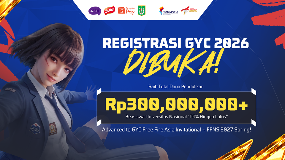 GYC 2026 Free Fire Masuki Babak Online Qualifier, Ini Jadwalnya