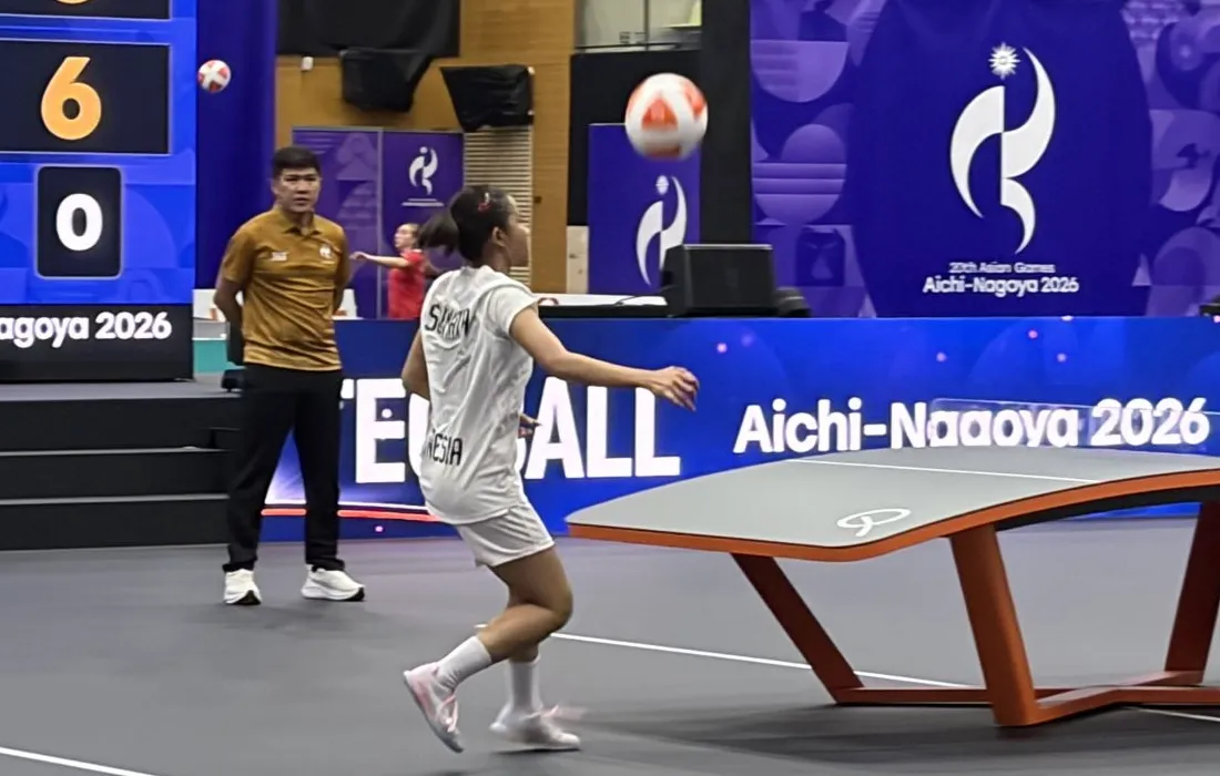 Sumaya Melaju ke Final Teqball Asian Games 2026, Indonesia Pastikan Medali Perak