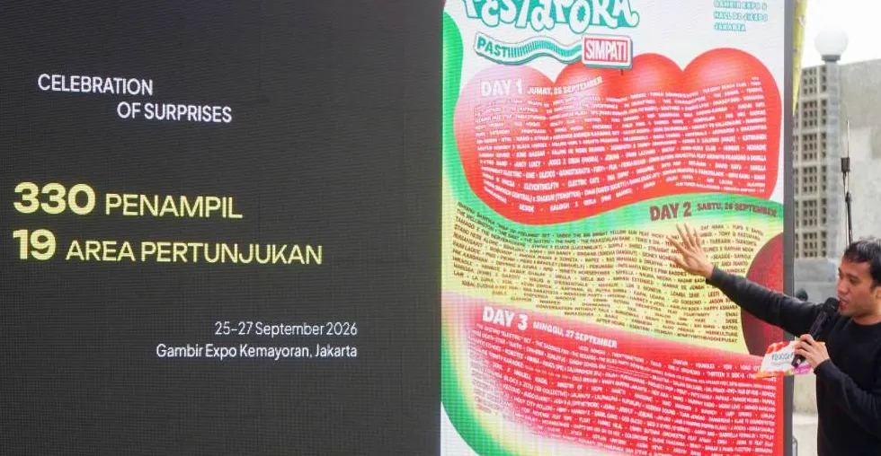 PESTAPORA 2026 Digelar 25-27 September, Hadirkan 330 Penampil di 19 Panggung