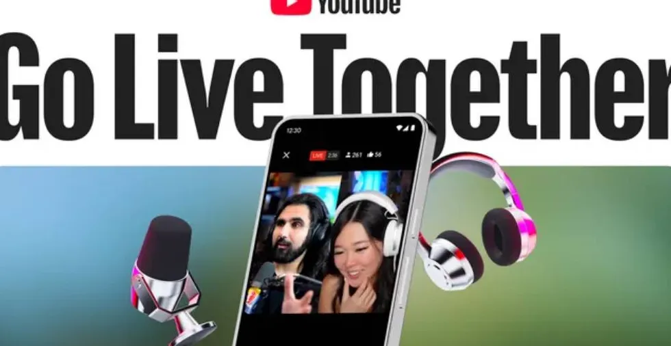 YouTube Go Live Together: Cari Co-Host Livestream Tanpa OBS
