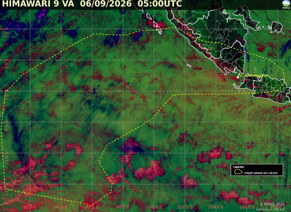 Begini Cara Teknologi Satelit BMKG Memantau Sebaran Abu Vulkanik Anak Krakatau