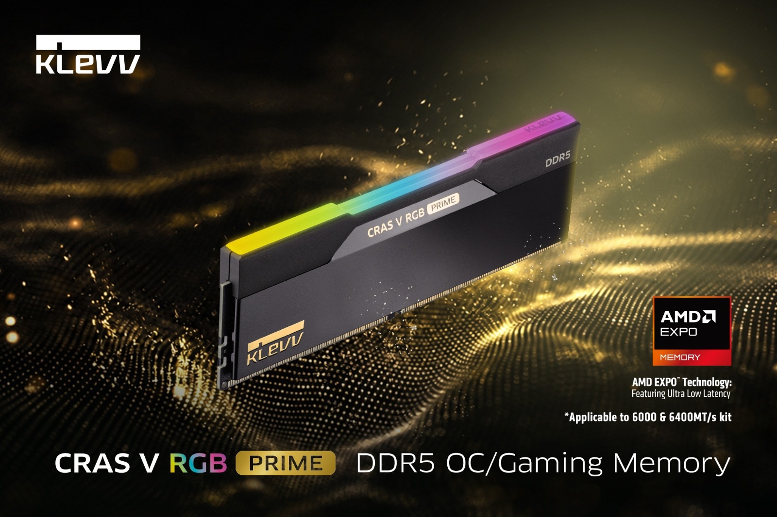KLEVV Rilis RAM DDR5 CRAS V RGB PRIME dengan Performa Tinggi