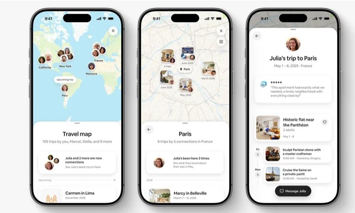 Airbnb Hadirkan Peta Perjalanan dan Fitur Sosial Baru
