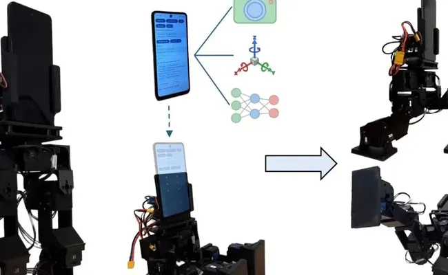 HP Android Bekas Disulap Jadi Otak Robot Humanoid PhoneBot