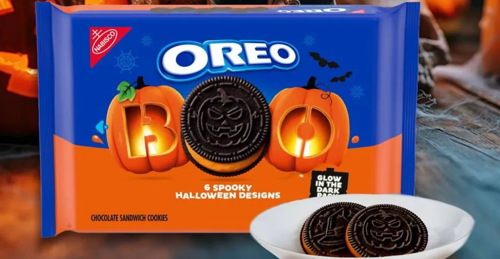 Oreo Rilis Biskuit Halloween Glow in the Dark, Krim Oranye-Hijau